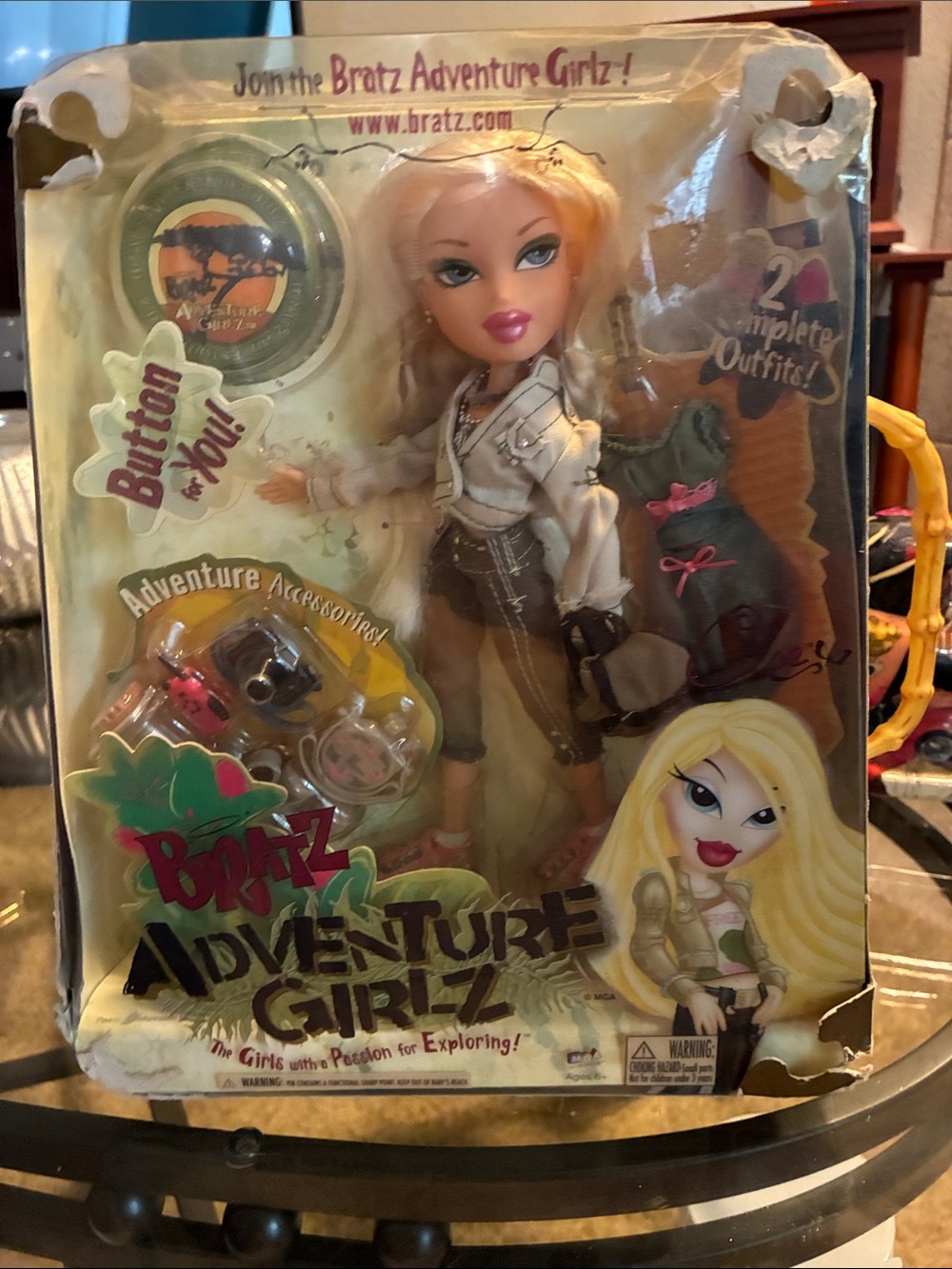 Bratz Adventure Girlz Blonde Explorer Doll - Blonde with Green Outfit